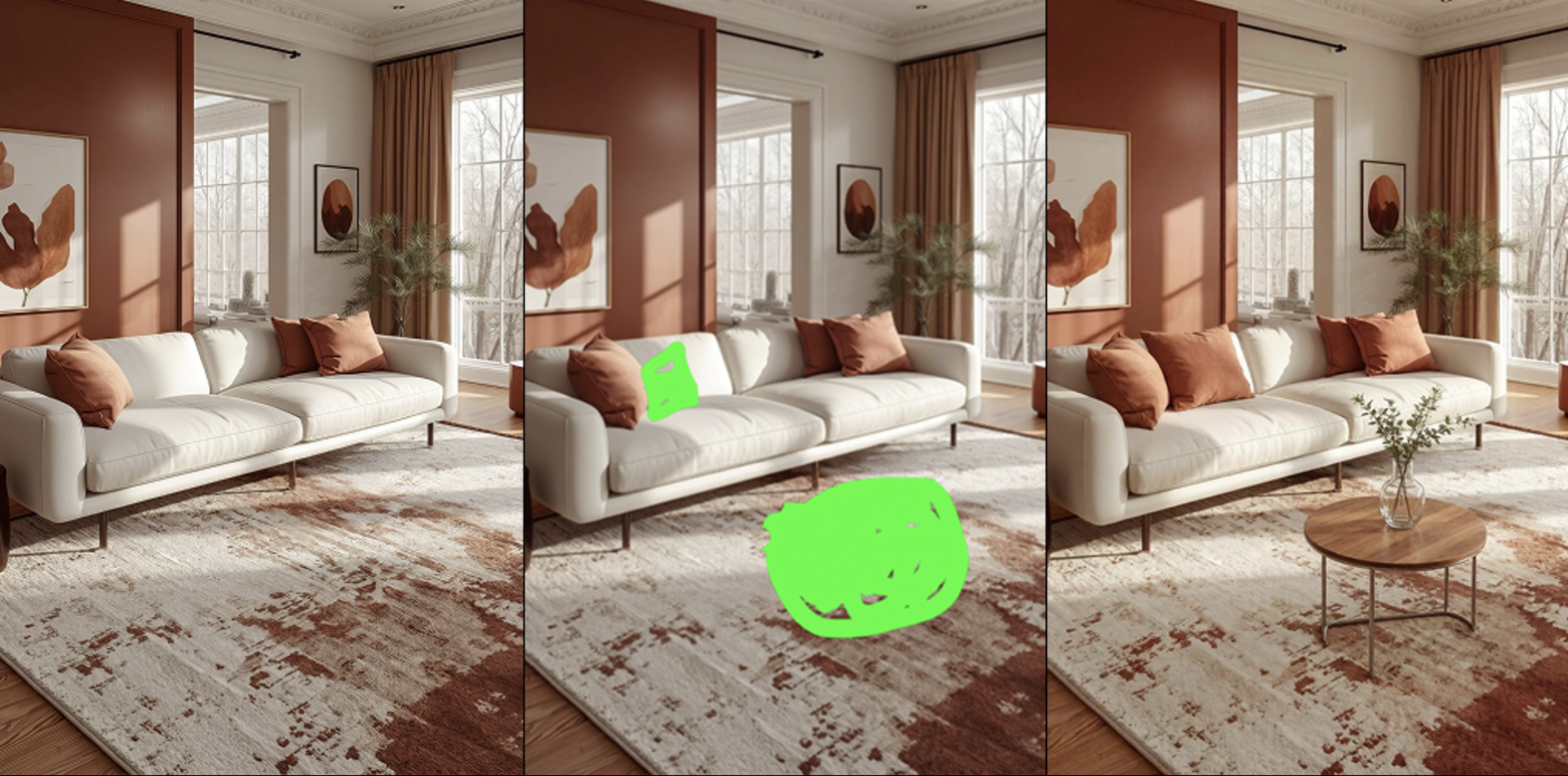 "Добавь сюда подушку и столик"